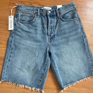 Aritzia The Denim Forum The Yoko Long Short NWT Size 28 W